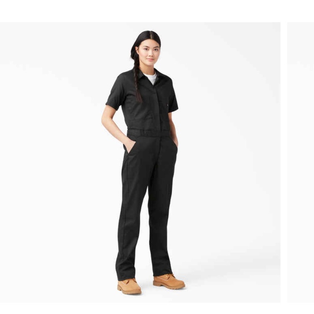DICKIES FLEX COOLING SHORT SLEEVE COVERALLS JUMPSUIT BLACK XL